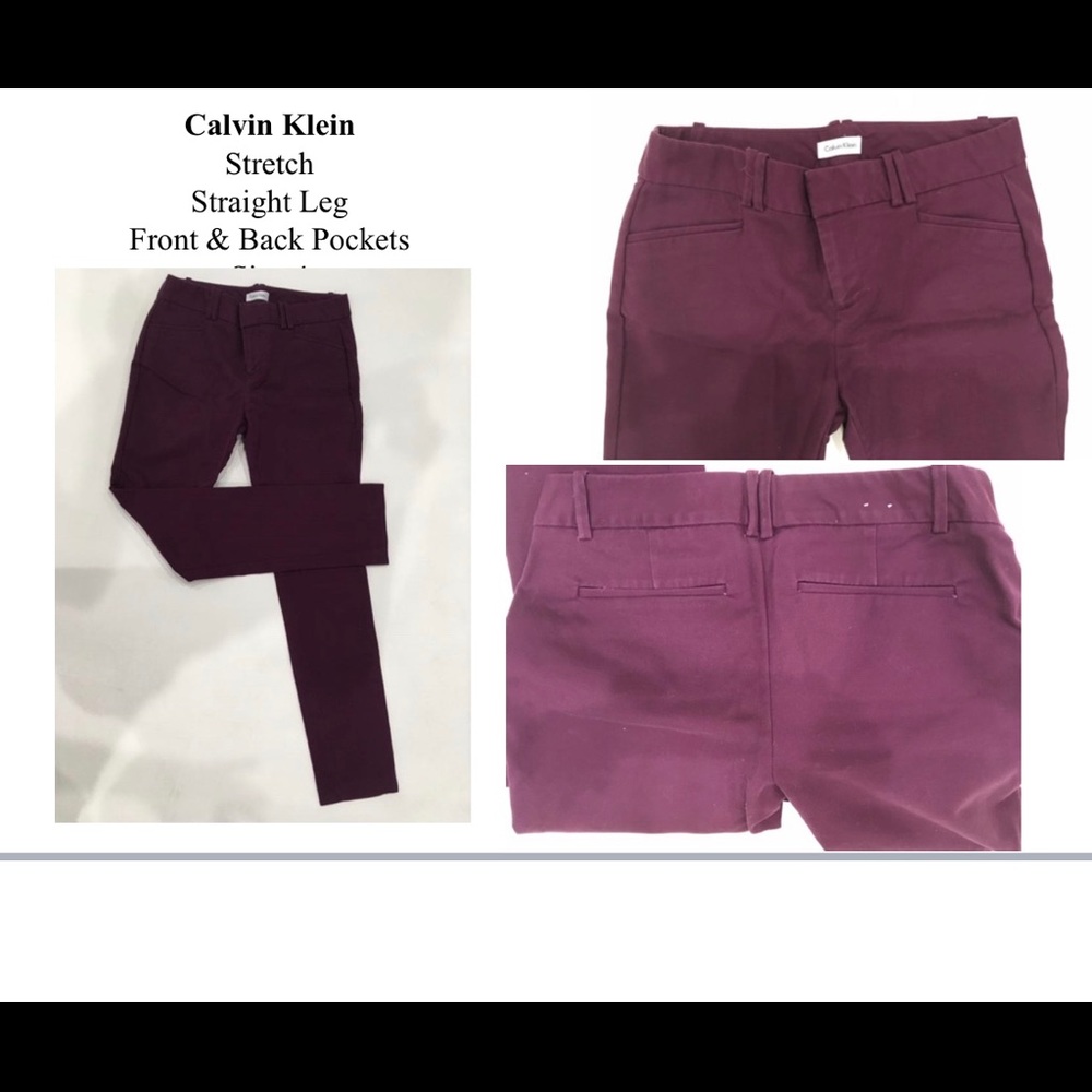 Calvin Klein Purple slacks pants